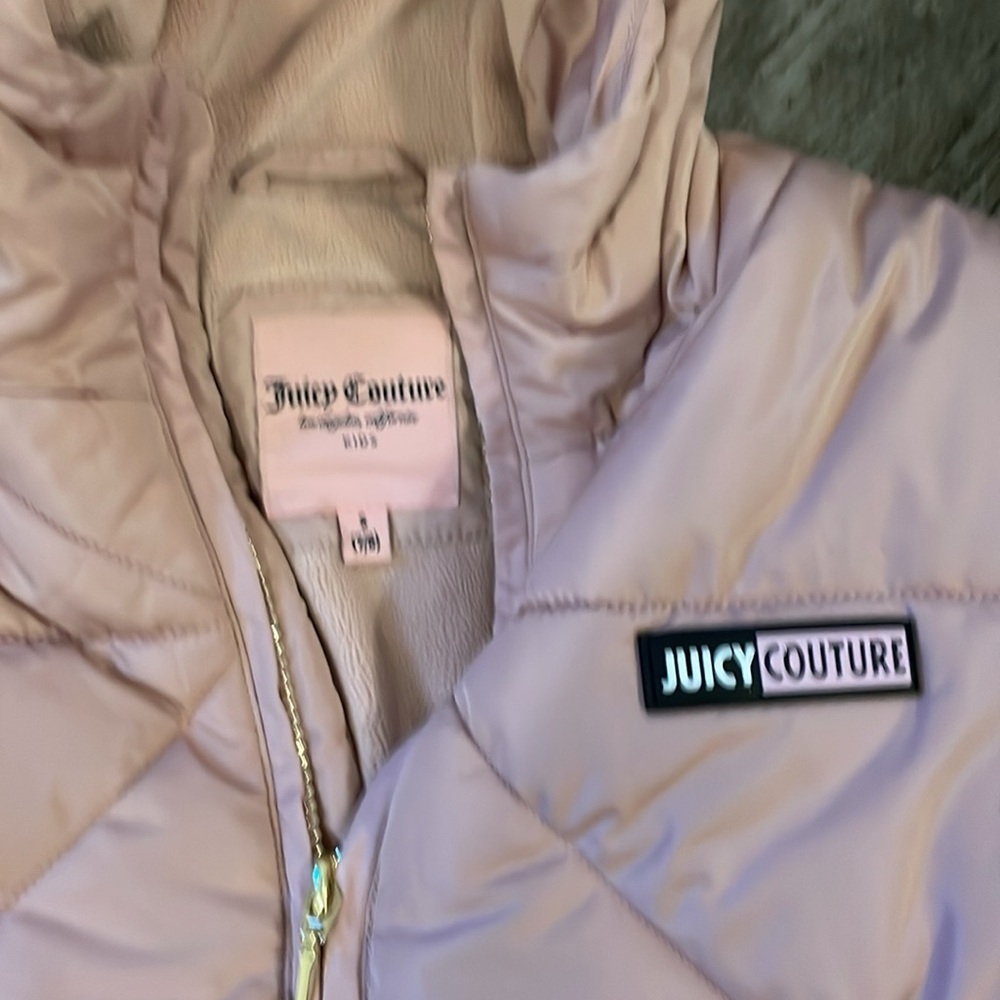 Juicy Couture Down Jacket Kids NWT Sz Small 7/8 - Picture 3 of 6